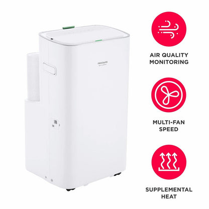 Frigidaire GHPH142AA1 3-in-1 Connected Inverter Portable Room Air Conditioner with Supplemental Heat 14,000 BTU (ASHRAE) / 10,000 BTU (DOE)