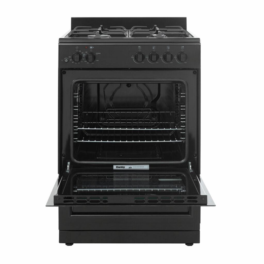 DR24V1BGLP Danby 24" Wide Gas Range in Black