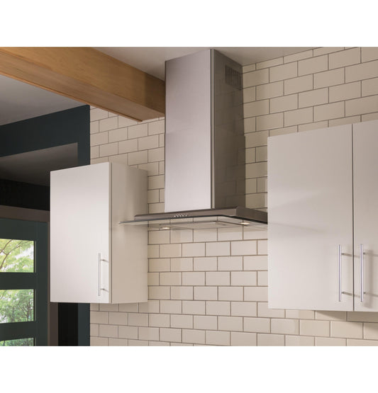 Cafe UVW7241SNSS 24" Chimney Vent with Tempered Glass