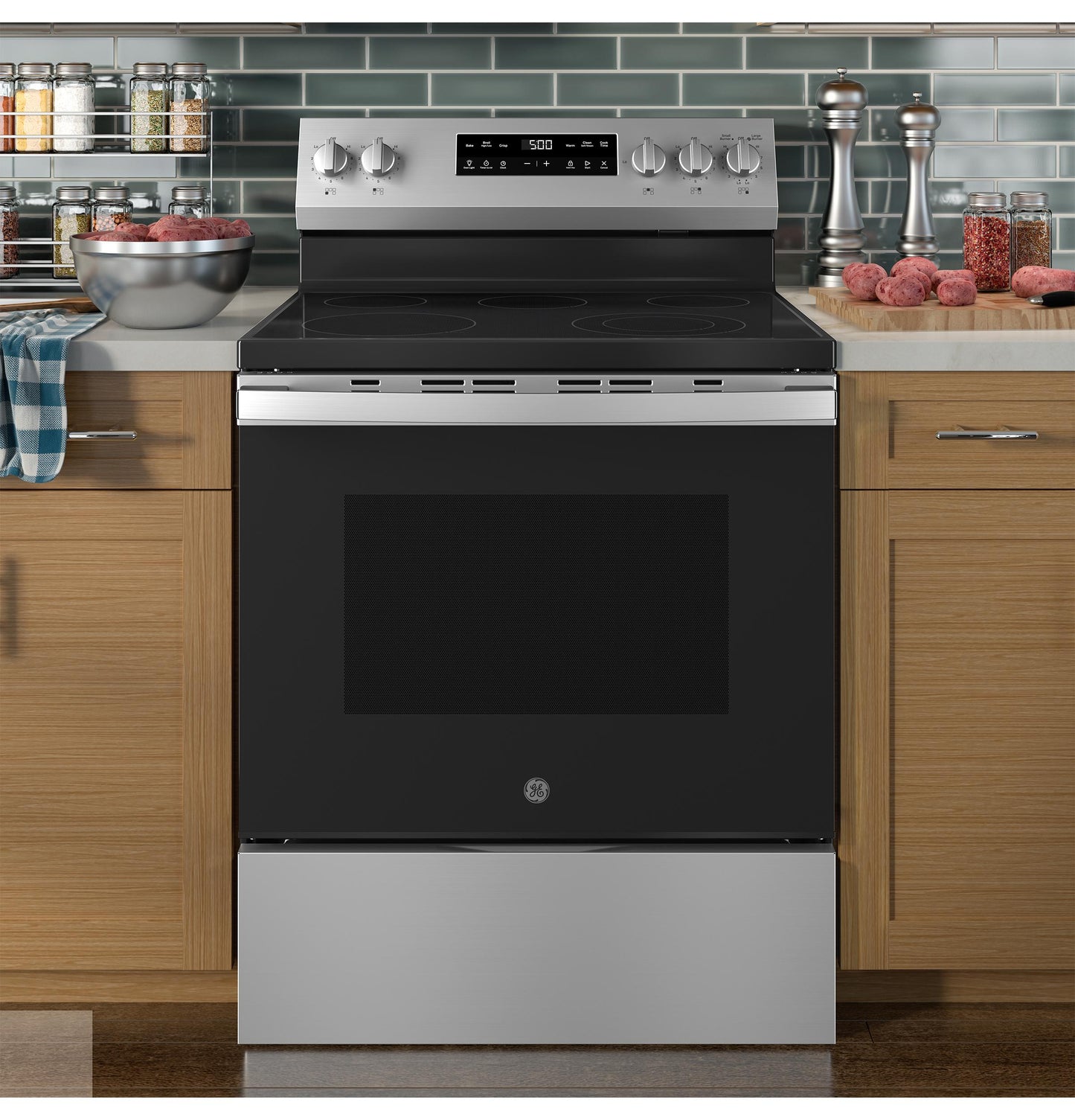 GRF500PVSS GE® ENERGY STAR® 30" Free-Standing Electric Range with Crisp Mode