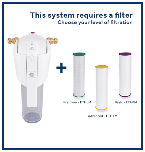 GXWH70M GE® Smart Whole House Leak Detection & Water Filtration System