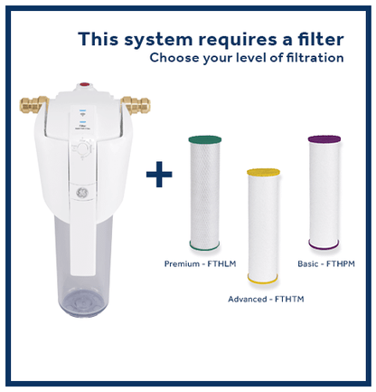 GXWH70M GE® Smart Whole House Leak Detection & Water Filtration System
