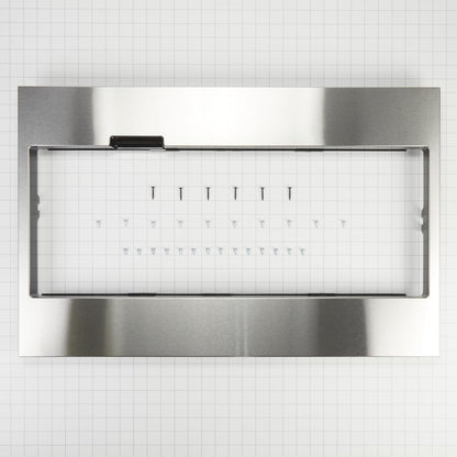 Whirlpool W11451313 Built-In Low Profile Microwave Standard Trim Kit with Pocket Handle, Stainless Steel, fits cut-out height 17-1/2"