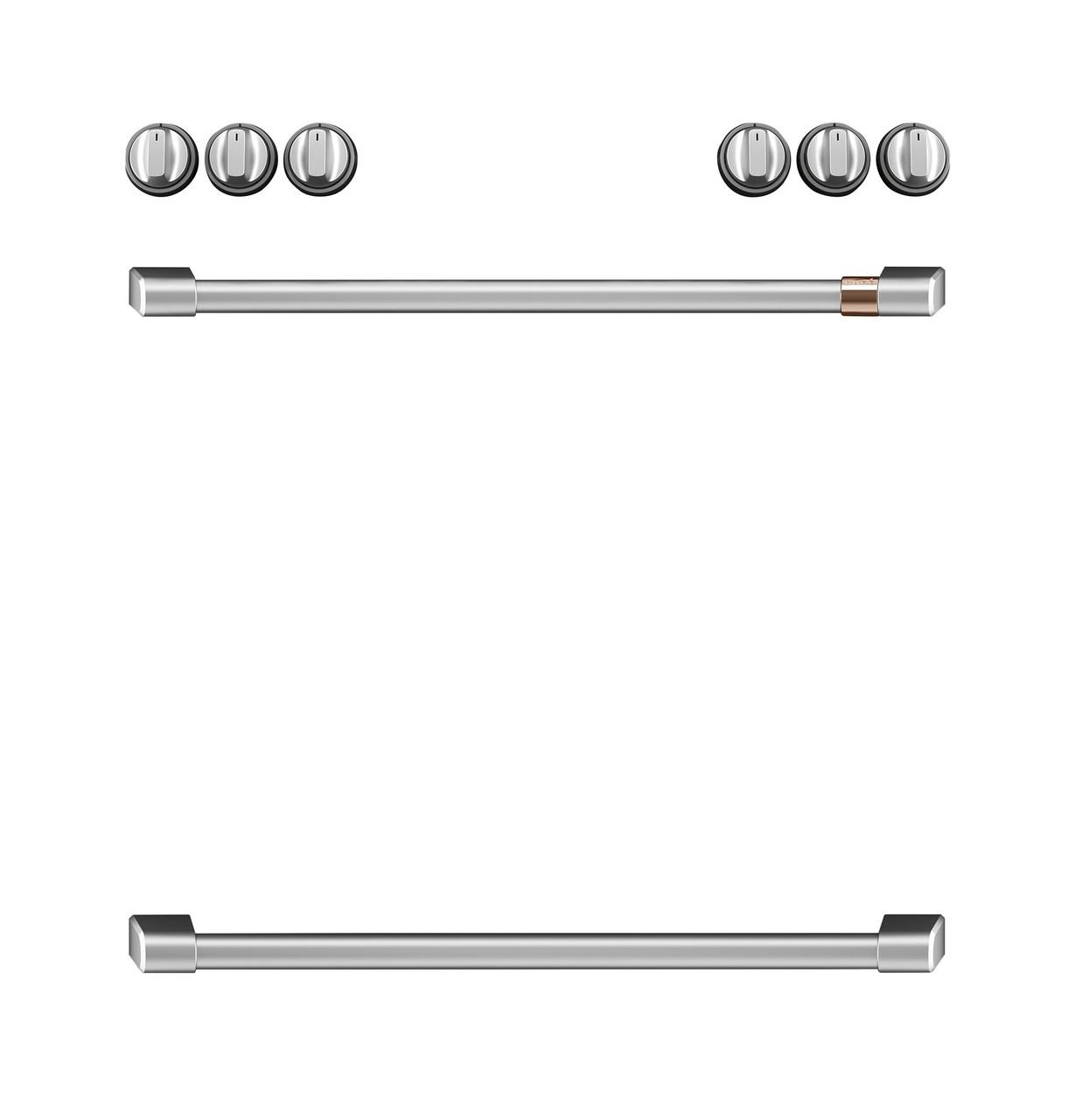 Cafe CXFCHHKPMSS CAF(EBACK)™ Front Control Induction Knobs and Handles - Brushed Stainless