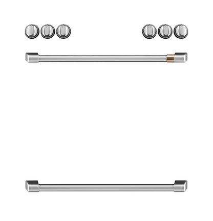 Cafe CXFCHHKPMSS CAF(EBACK)™ Front Control Induction Knobs and Handles - Brushed Stainless