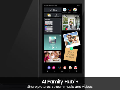 Samsung RF90F23EECR Bespoke AI 4-Door French Door AI Family Hub™  AI Vision & Inner Bev. Center  23 cu.ft.