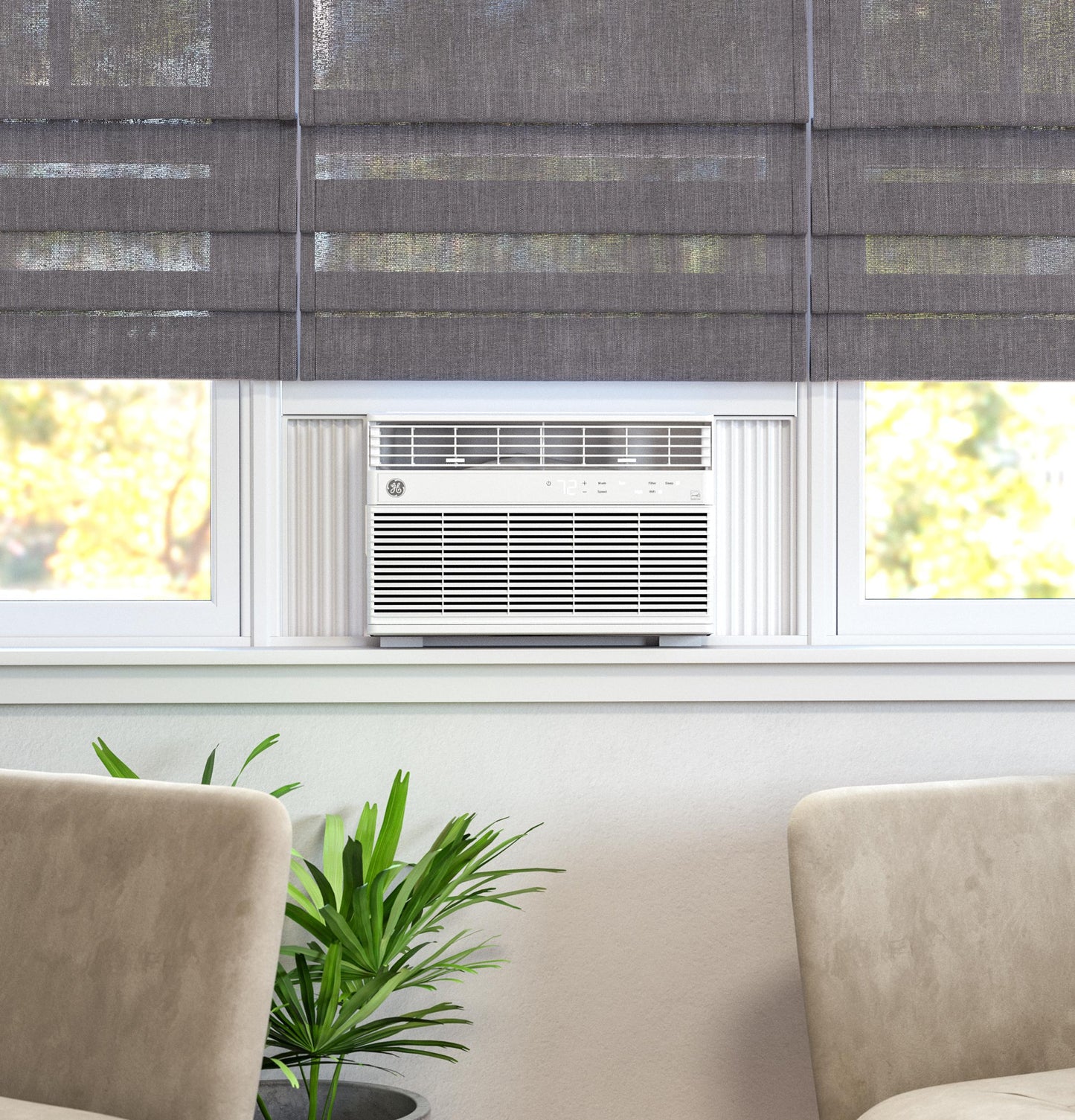AHEK14AC GE® 14,000 BTU Smart Electronic Window Air Conditioner for Large Rooms up to 700 sq. ft.