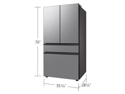 Samsung RF70F23DER Bespoke 23 cu. ft. Counter Depth 4-Door French Door Refrigerator with Inner Beverage Center™ & FlexZone™ Drawer in Stainless Steel