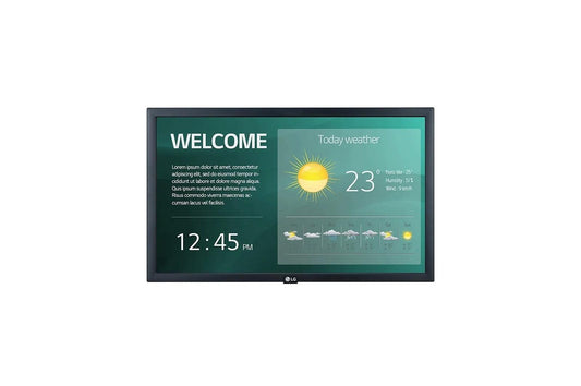 Lg 22SM3GB 22" SM3G-B Series IPS FHD LED Back-lit Digital Display with Embedded CMS, Quad Core SoC with webOS™ 4.1, Smart Signage Platform, & Built-in WiFi