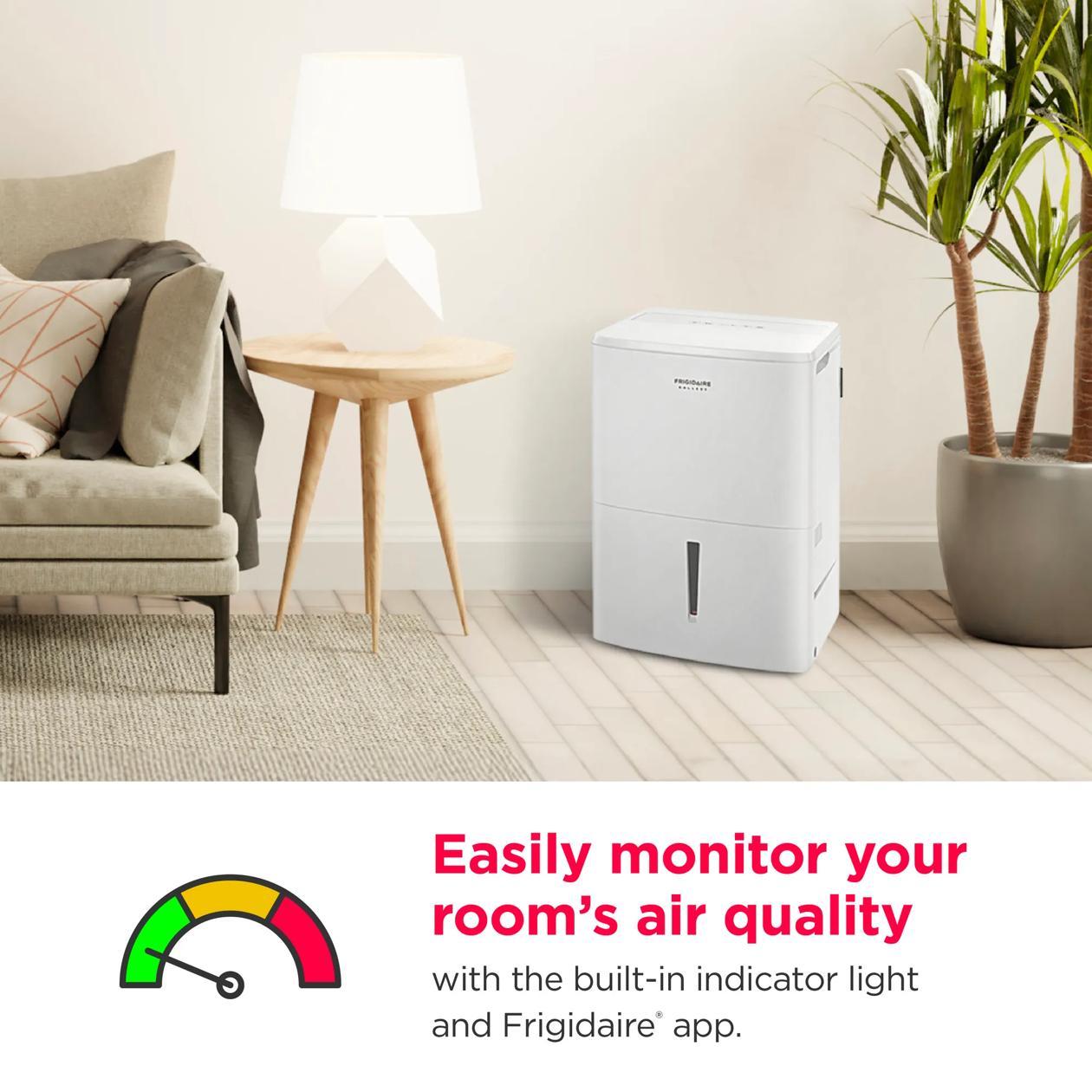 Frigidaire GHDD5035W1 2-in-1 50 Pint Dehumidifier with Built-in Allergy Filter and Wi-Fi (Energy Star)