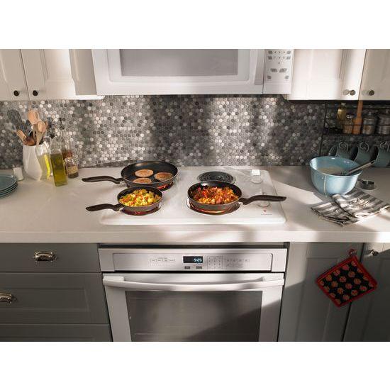 30-inch Electric Cooktop with 4 Elements - black