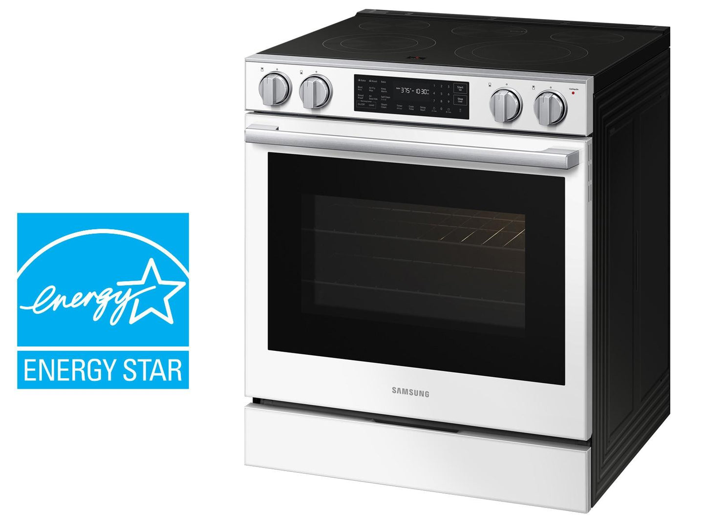 Samsung NSE80H63SW Bespoke Smart Slide-in Electric Range Pro Style Design  Air Fry Max  True Convection
