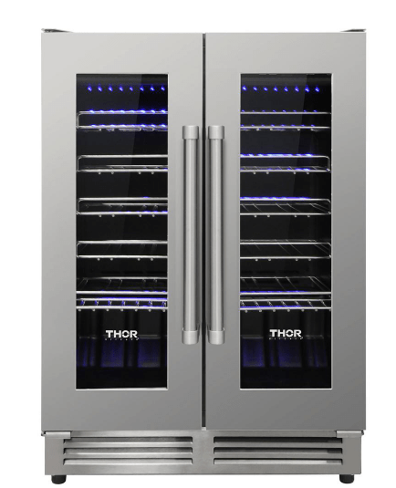 TWC2402 Thor Kitchen 42 Bottle Dual Zone Built-in Wine Cooler - Model Twc2402