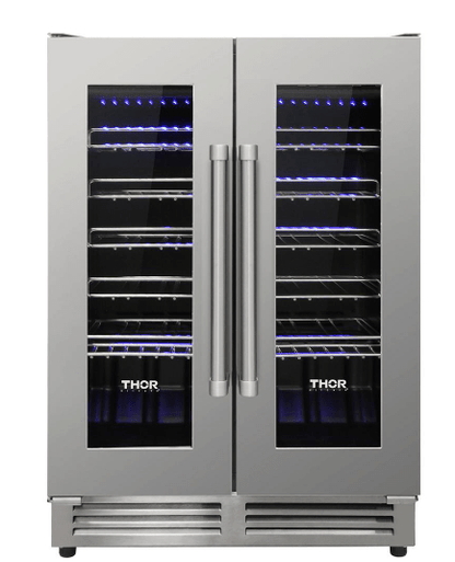 TWC2402 Thor Kitchen 42 Bottle Dual Zone Built-in Wine Cooler - Model Twc2402