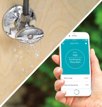 GXWH70M GE® Smart Whole House Leak Detection & Water Filtration System