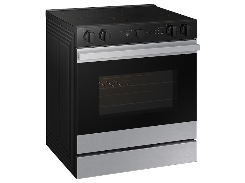 Samsung NSE6DG8700SR Bespoke 6.3 cu. ft. Smart Slide-In Electric Range with Smart Oven Camera & Illuminated Precision Knobs in Stainless Steel