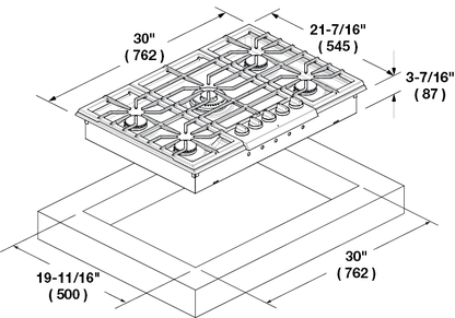 30" PRO GAS COOKTOP