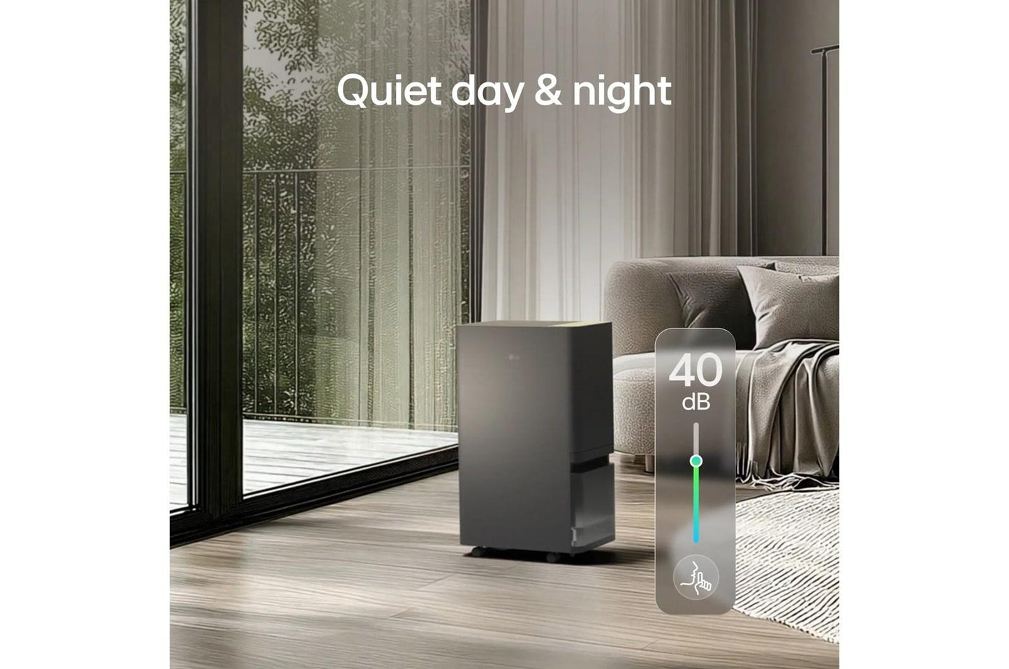 DT501BKR0 LG PuriCare™ Sonoran 50-Pint Smart Dehumidifier