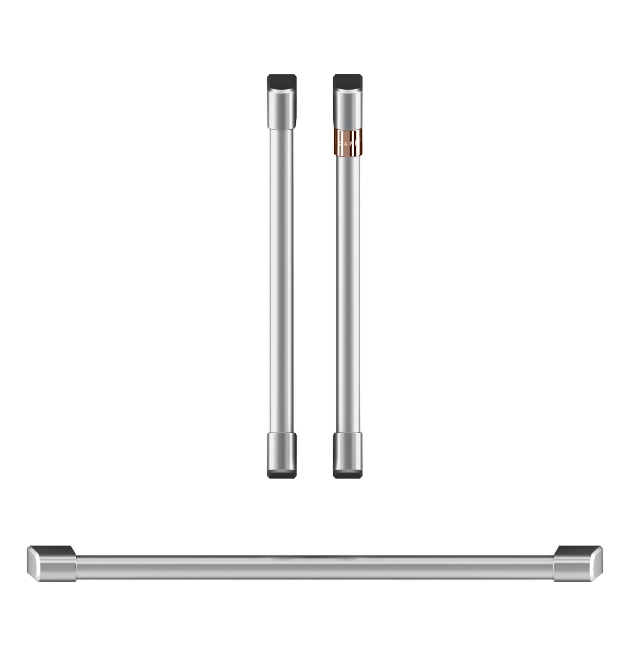 Cafe Caf(eback)™ 2 French-Door Handles; 1 - 30" Handle; - Brushed Stainless
