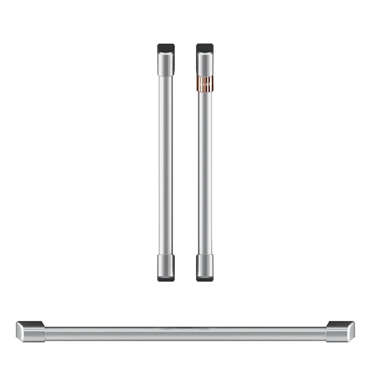Cafe CXWDFHKPMSS CAF(EBACK)™ 2 French-Door Handles; 1 - 30" Handle; - Brushed Stainless