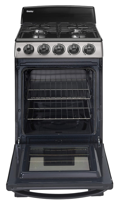 DR203BSSGLP Danby 20" Wide Gas Range in Stainless Steel
