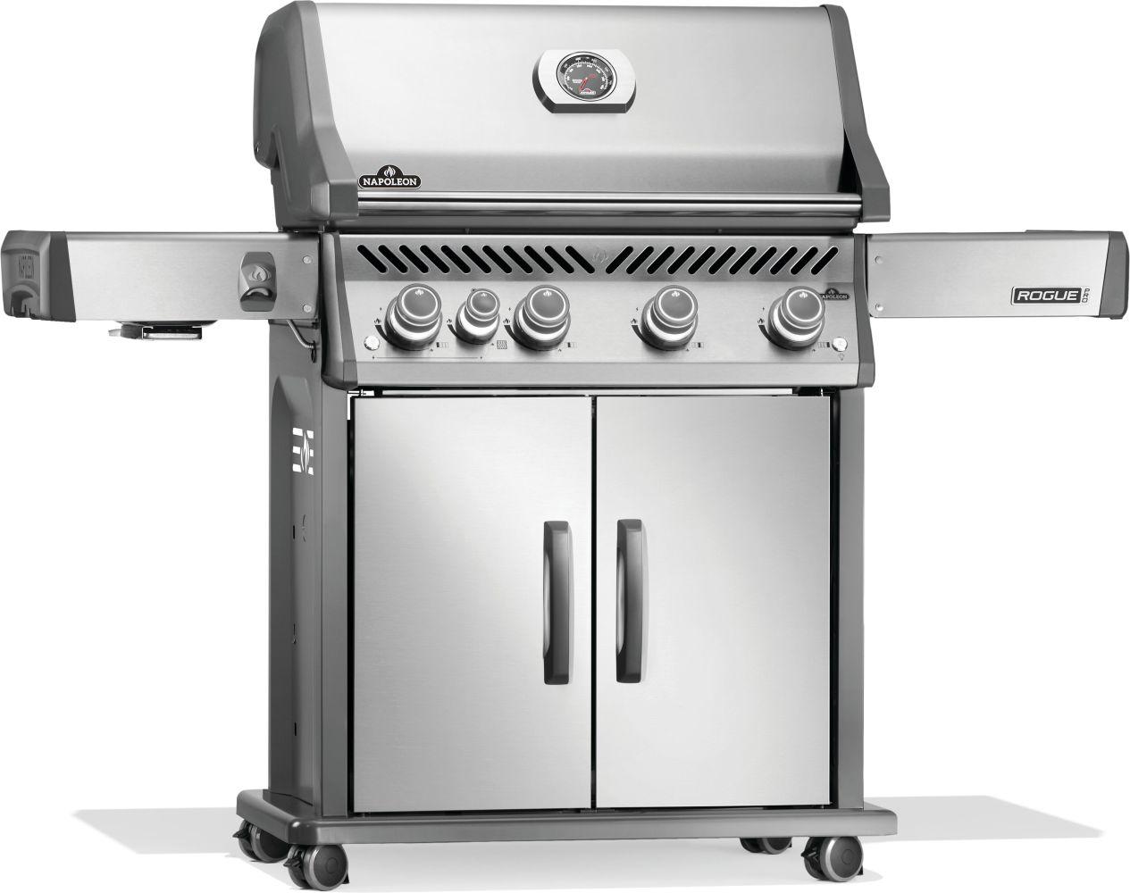 Napoleon Bbq RP525SIBNSS2 Rogue PRO 525 SIB with Infrared Side Burner , Natural Gas, Stainless Steel