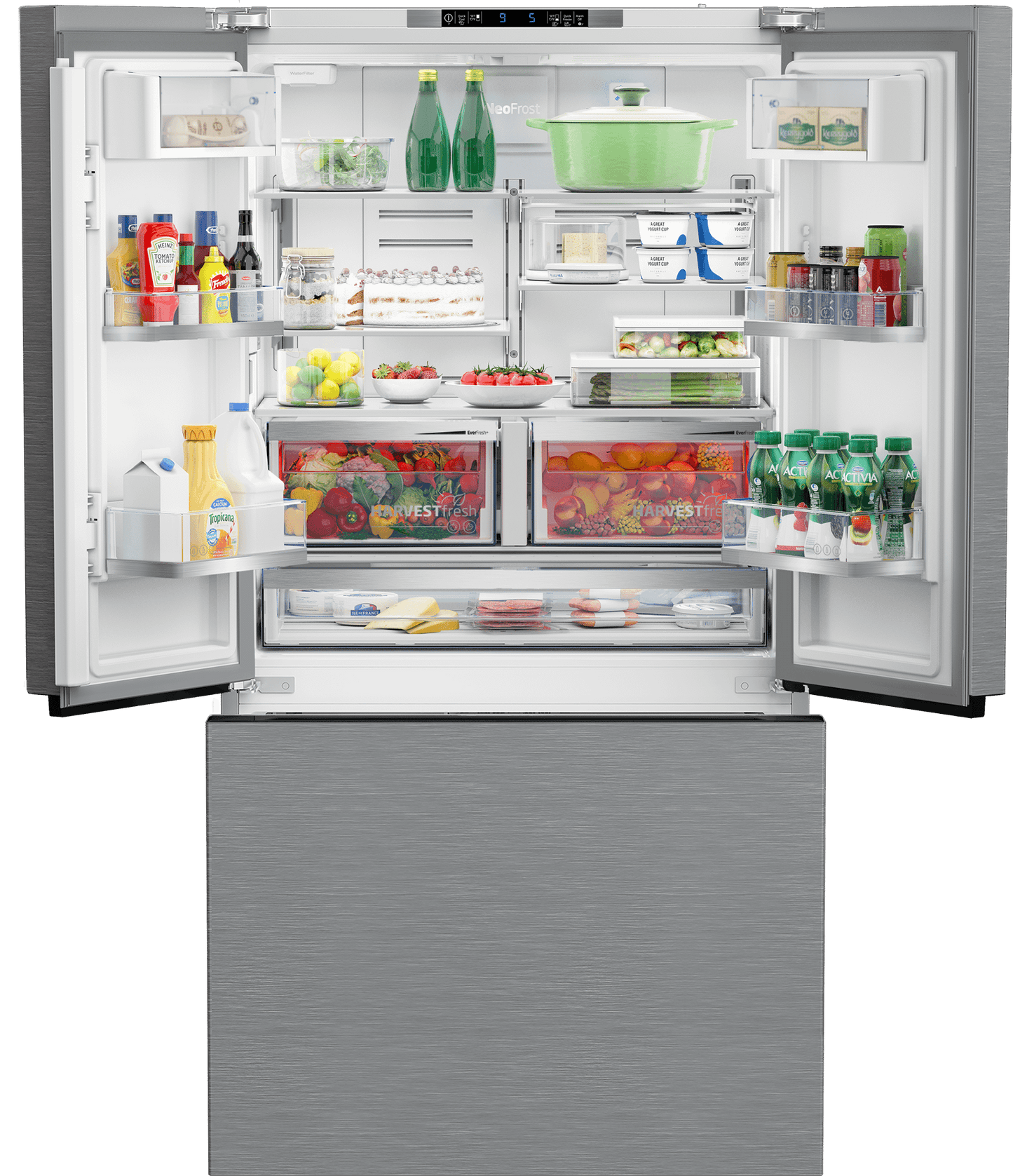 Beko BFFD3614ZSS 36" French Door Refrigerator with Harvestfresh