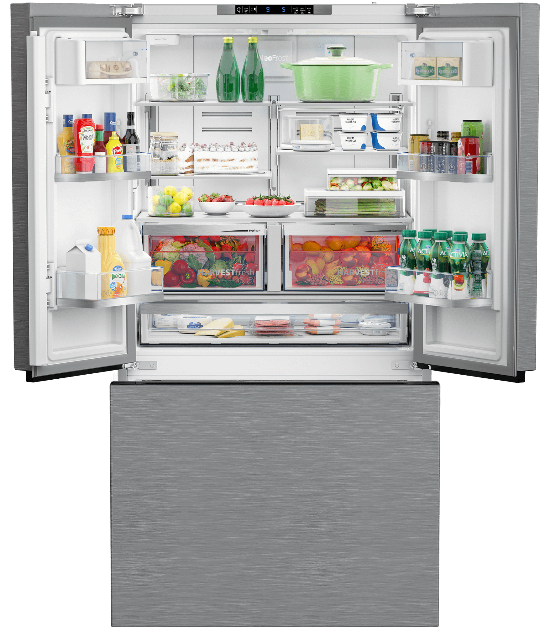 Beko BFFD3614ZSS 36" French Door Refrigerator with Harvestfresh