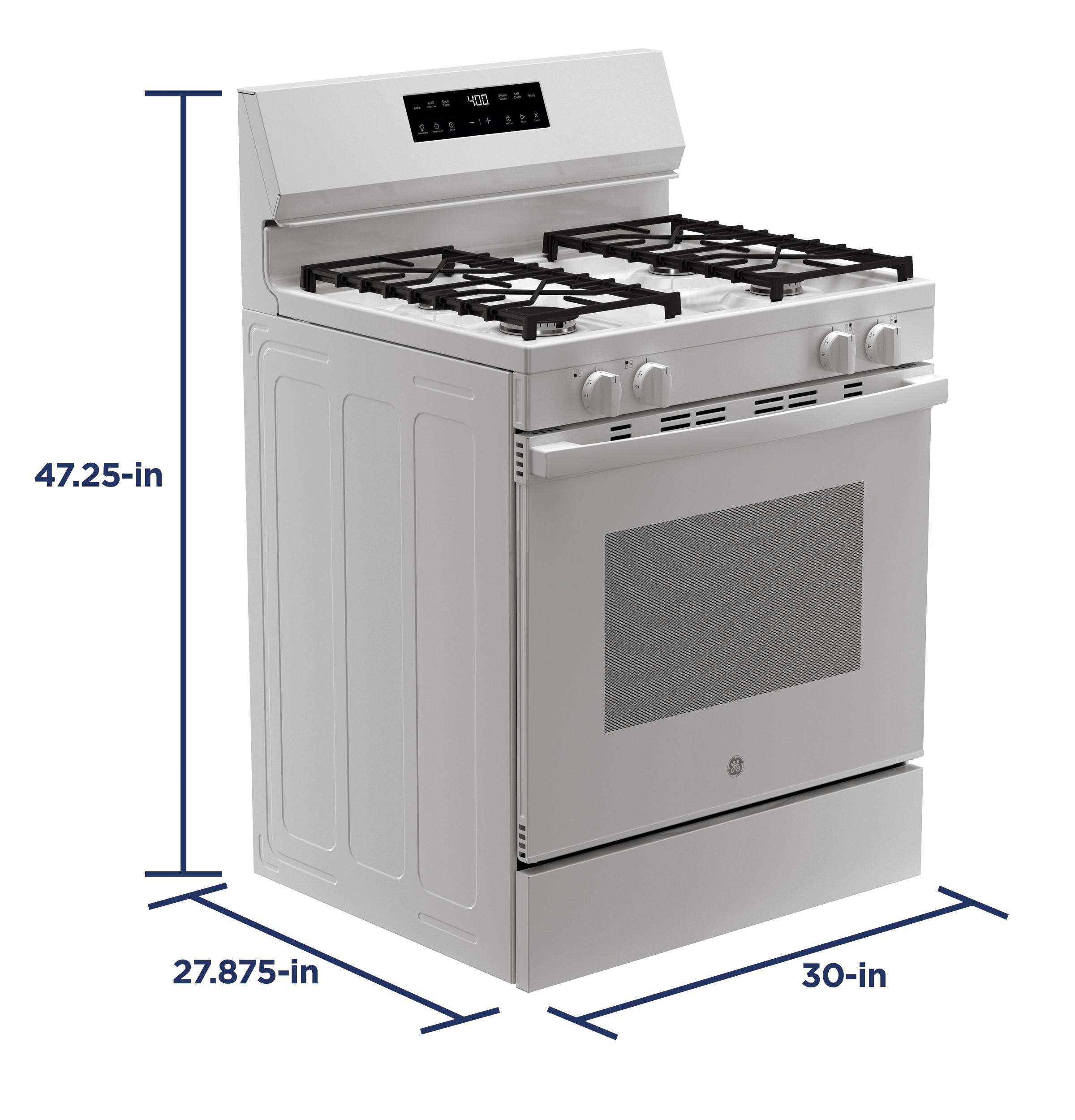 GGF400PVWW GE® 30" Free-Standing Gas Range