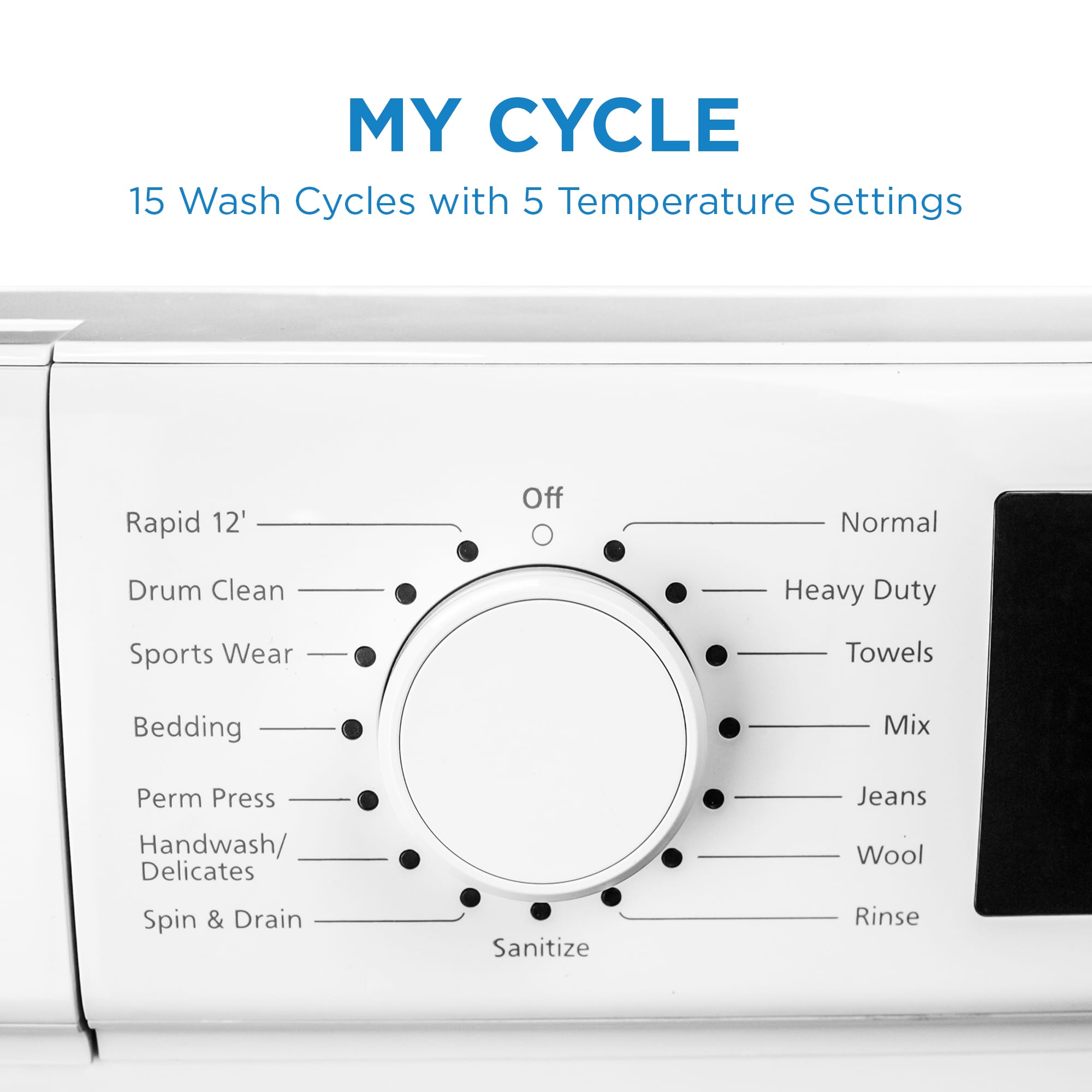 DWM022D3WDB Danby 24-inch, 2.2 cu. ft. Stackable Front Load Washer with Steam in White