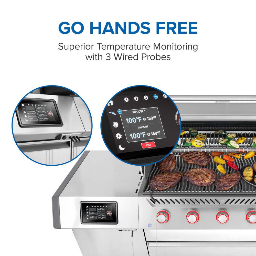 Napoleon Bbq PRO665VXRSIBPSS Prestige PRO 665 Elite with Smart Technology & Electric Smoker Box , Propane, Stainless Steel