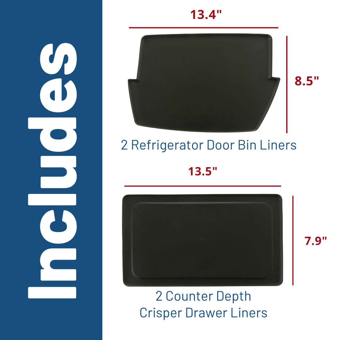 Ge Appliances PMLNRBF02 Drawer & Bin Liners with Microban® for Counter Depth Refrigerators