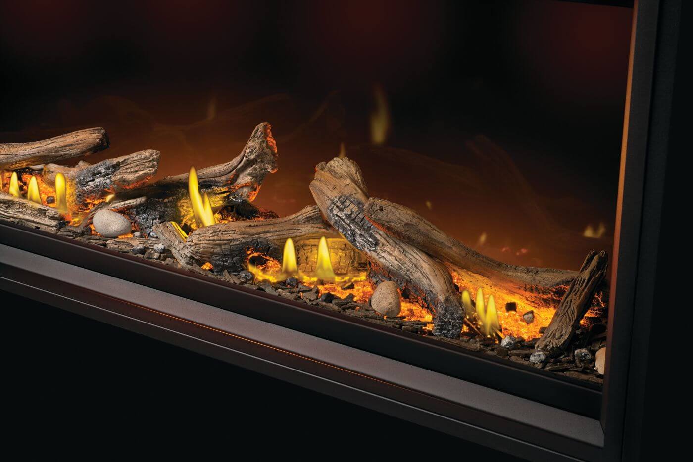 Napoleon Bbq TLV62LN Tall Linear Vector 62 with Luminous Logs with Luminous Logs