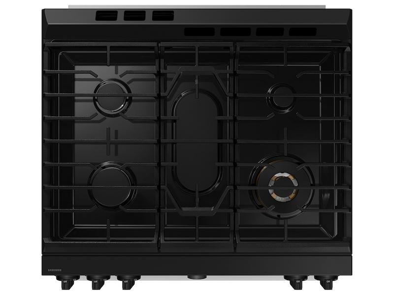 Samsung NSG6DG8550SR Bespoke Smart Slide-In Gas Range 6.0 cu. ft. with Flex Duo™ & Illuminated Precision Knobs in Stainless Steel