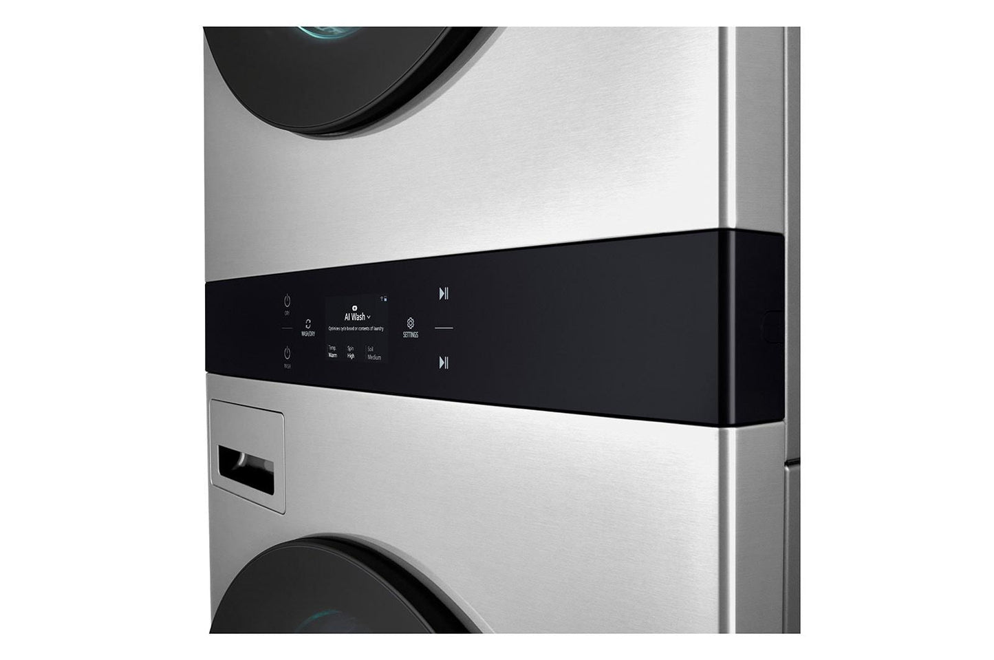 SWWG50N3 LG STUDIO WashTower™ Smart Front Load 5.0 cu. ft. Washer and 7.4 cu. ft. Gas Dryer with Center Control®