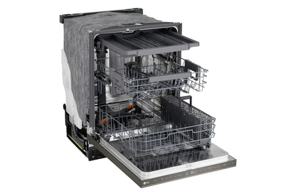 Lg LDNPM545D Smart FlushFit™ Top Control Dishwasher with 1-Hour Wash & Dry, QuadWash® Pro, and Dynamic Heat Dry™ w/AutoVent Dry™