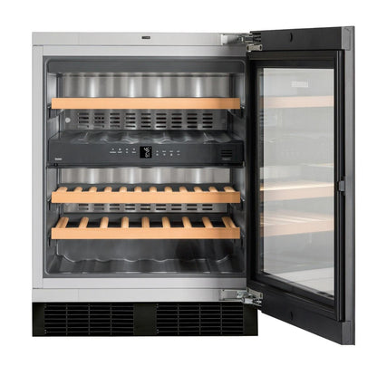 Liebherr WUGB3400 Undercounter Wine Cabinet, 24", Lock, 2 Zone, Reversible Door