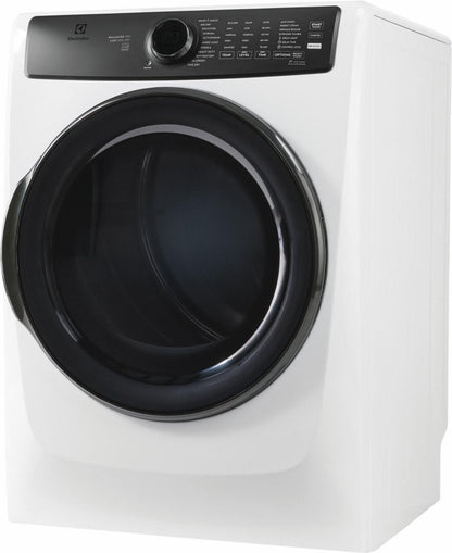 Electrolux ELFE7738AW Front Load Perfect Steam™ Electric Dryer with Balanced Dry™ and Instant Refresh - 8.0 Cu. Ft.