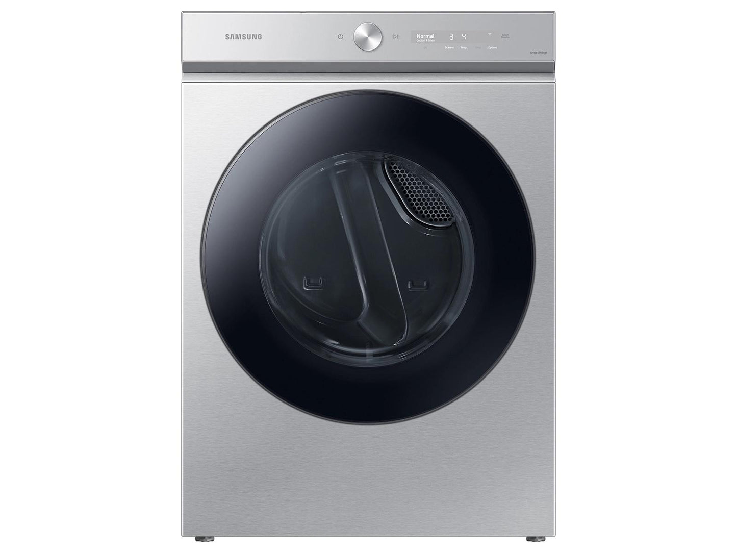 Samsung DVG53BB8700T Bespoke 7.6 cu. ft. Ultra Capacity Gas Dryer with Super Speed Dry and AI Smart Dial in Silver Steel