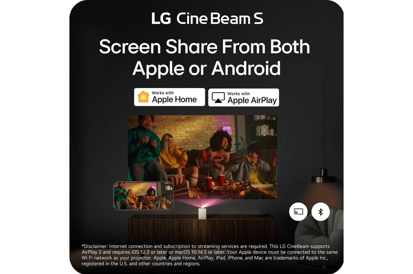 PU615U LG CineBeam S 4K UHD Smart Triple Laser UST Projector PU615U