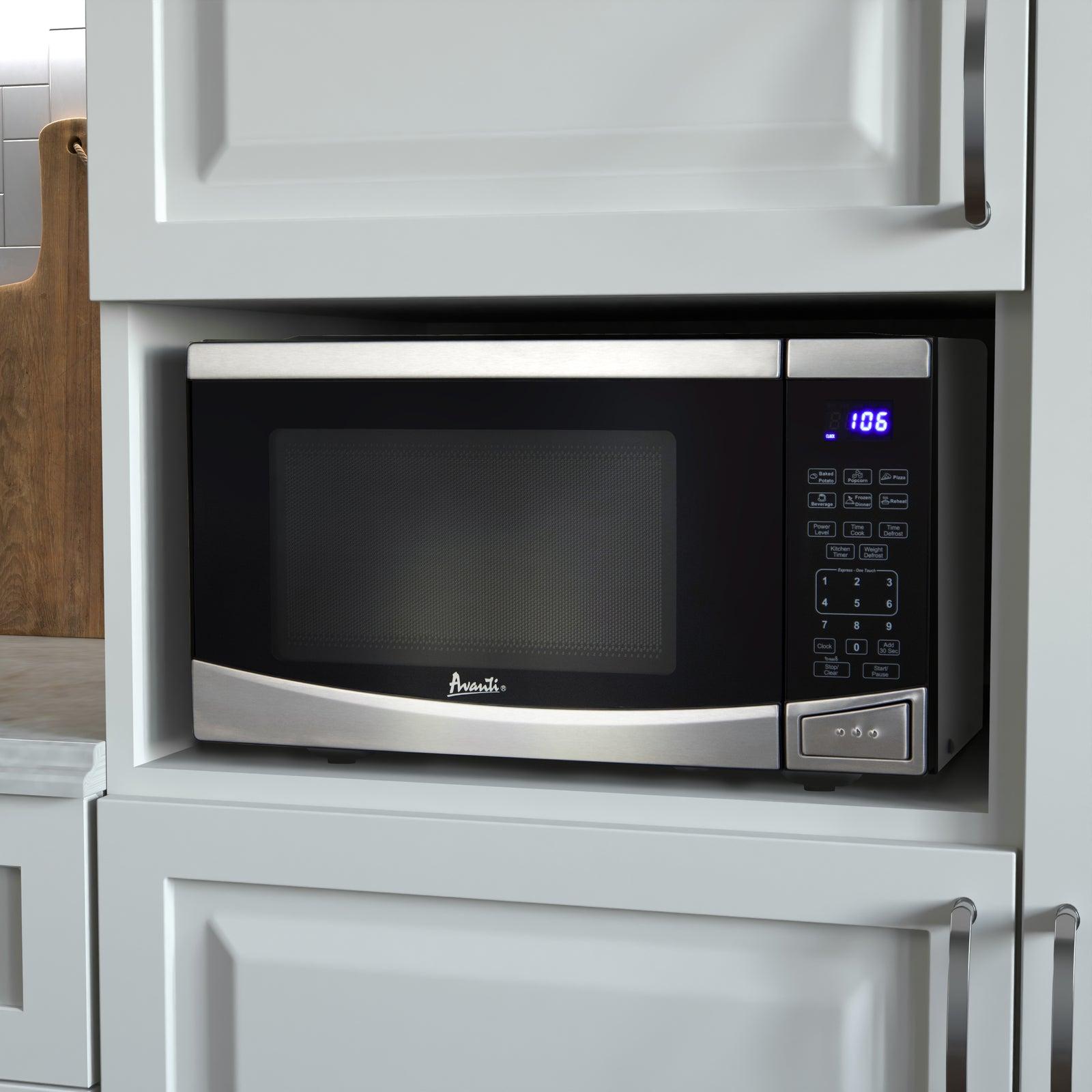 MT09V0W Avanti Countertop Microwave Oven, 0.9 cu. ft. - White / 0.9 cu. ft.