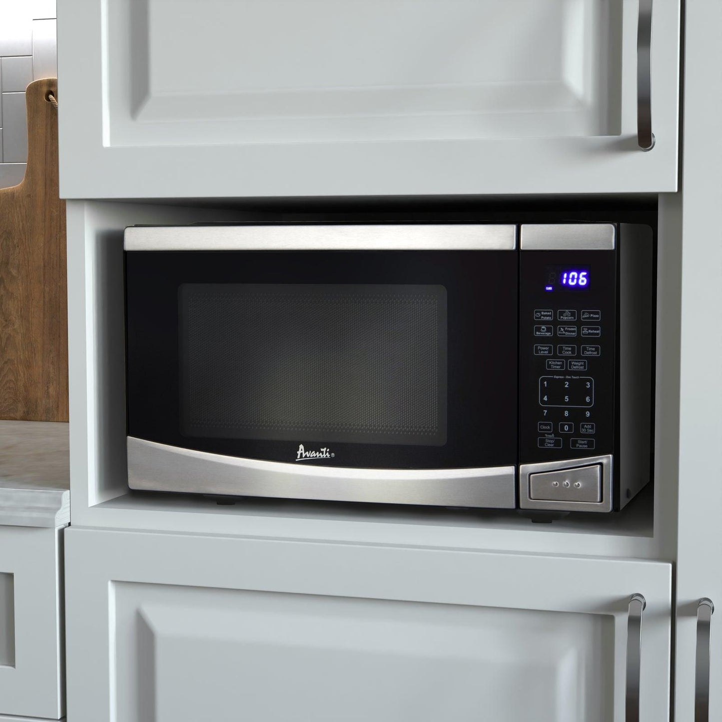 MT09V1B Avanti 0.9 Cu. Ft. Microwave Oven, Digital - Black