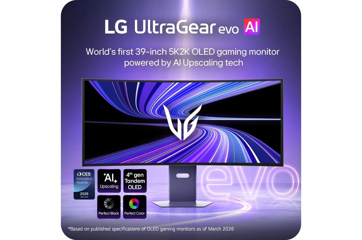 Lg 39GX950BB 39 Inch UltraGear™ evo GX9, World's First 39" 5K2K OLED Gaming Monitor