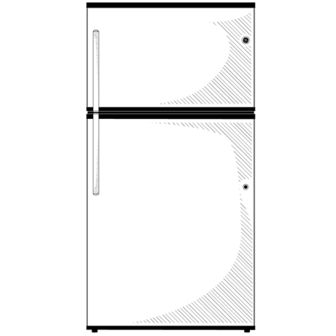 GIE21GSHSS GE® ENERGY STAR® 21.1 Cu. Ft. Top-Freezer Refrigerator