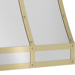 Zephyr BKFT48ASG Forte Hood Banding Kit, 48in, Satin Gold