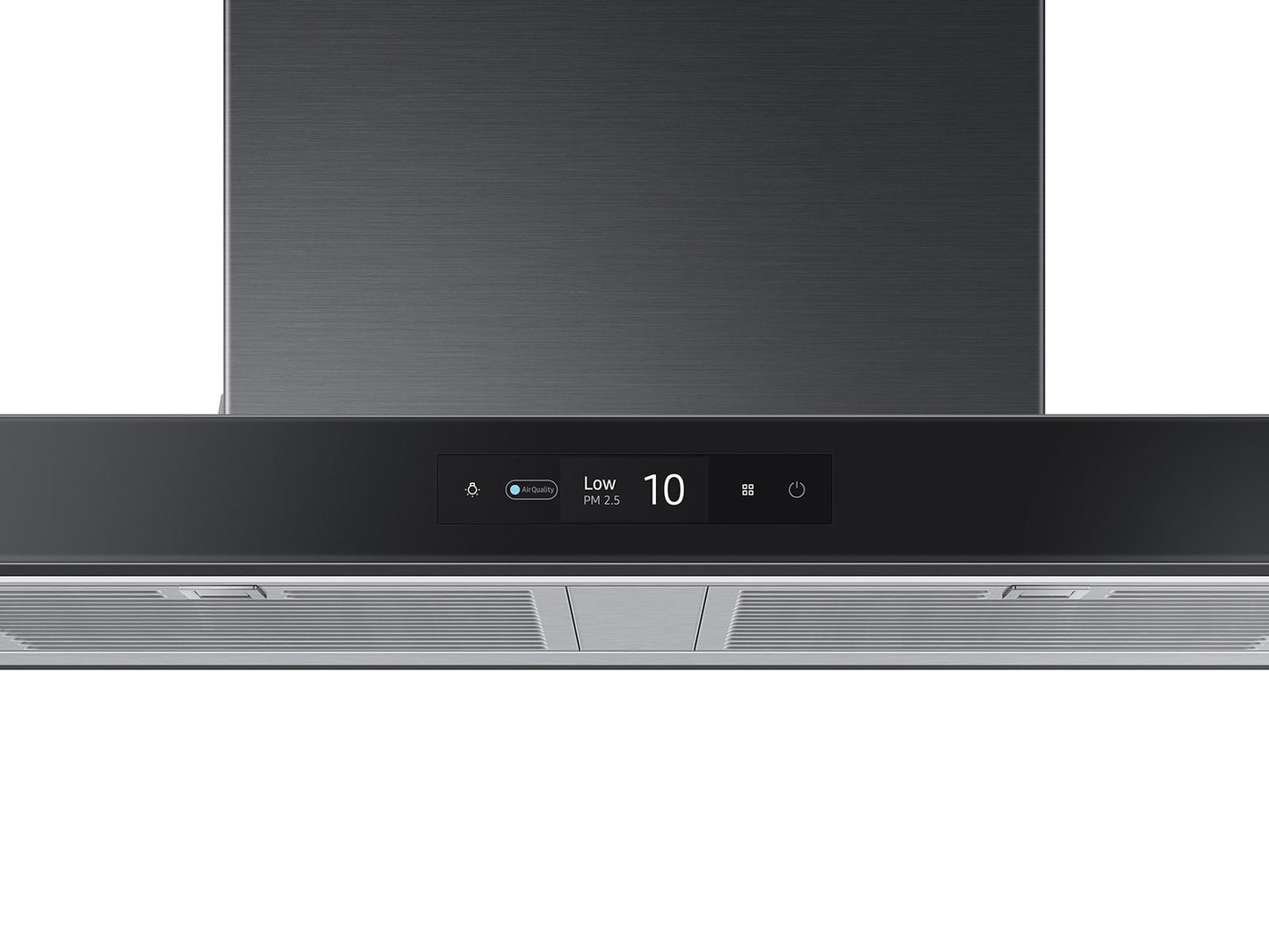 Samsung NK30CB700W33 30" Bespoke Smart Wall Mount Hood with LCD Display in Clean Deep Charcoal
