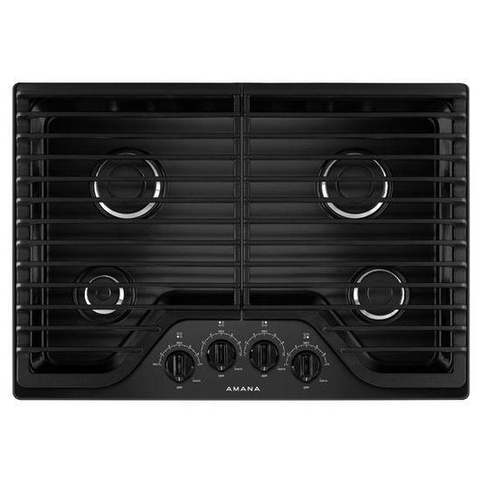 Amana® 30-inch Gas Cooktop with 4 Burners - Black