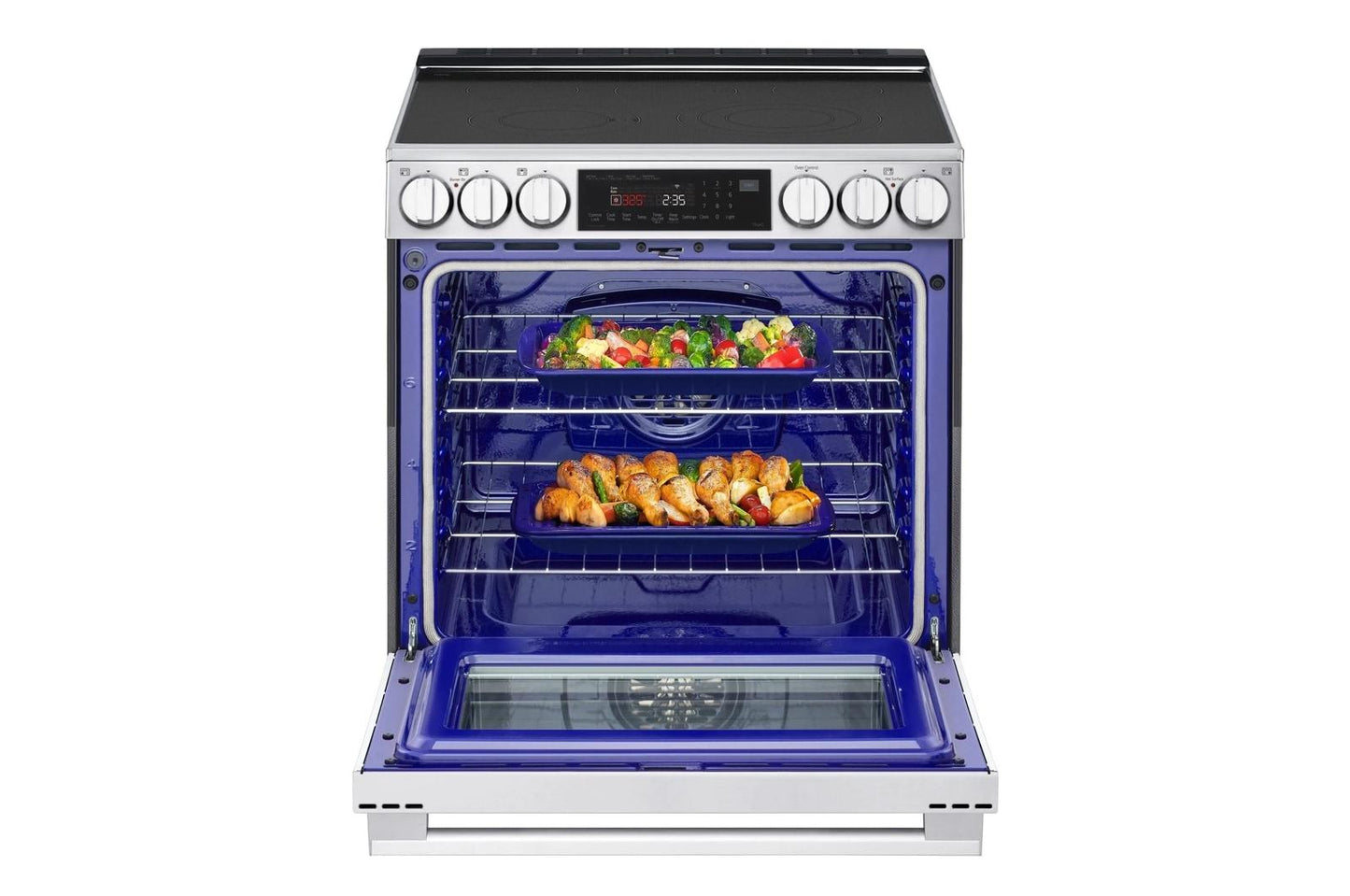 Lg LSEL6335XE 6.3 cu. ft. Smart Electric Slide-in Range with InstaView®, ProBake Convection®, and Air Fry