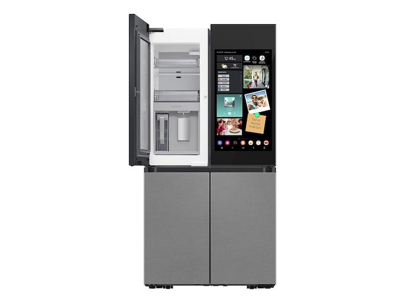 Samsung RF23CB9900QK Bespoke Counter Depth 4-Door Flex™ Refrigerator (23 cu. ft.) with Family Hub™ + in Charcoal Glass Top and Stainless Steel Bottom Panels