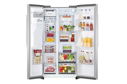 Lg LL27T3530S 27 cu. ft. Smart Side-by-Side Refrigerator with Smooth Touch Ice & Water Dispenser